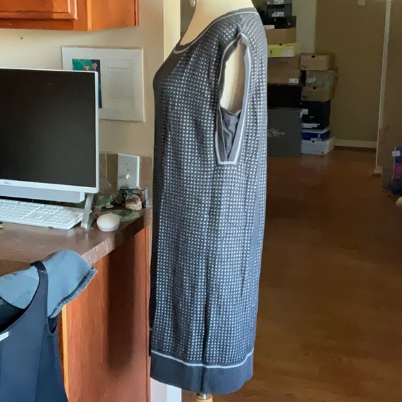 LACOSTE Granite/Brume Wool Blend Tunic Dress in Size 10, NWT - Picture 3 of 15